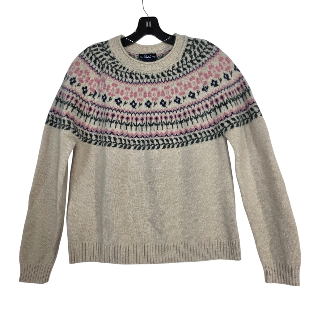Simons Fair Isle Knitted shetland wool Sweater vintage inspired